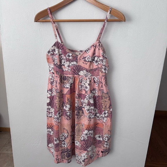TNA by Aritzia strappy cotton floral print mini dress Size Small - Picture 1 of 8